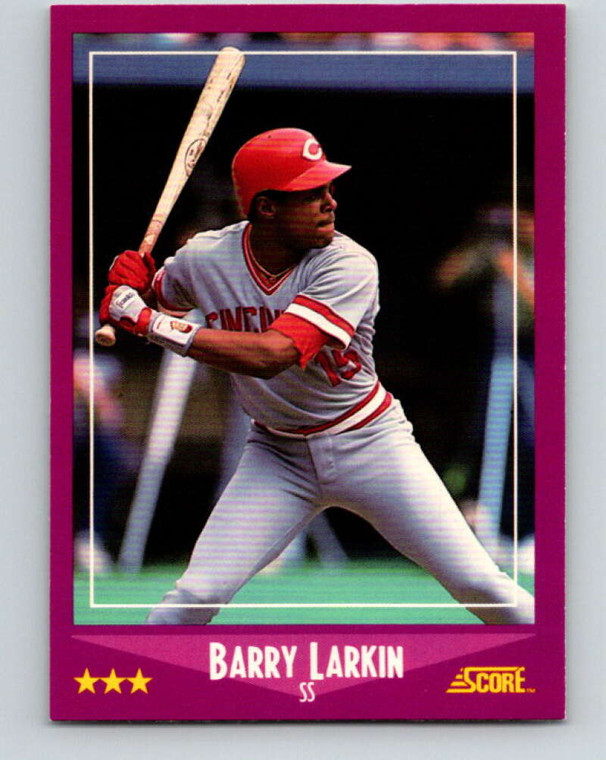1988 Score #72 Barry Larkin VG Cincinnati Reds 
