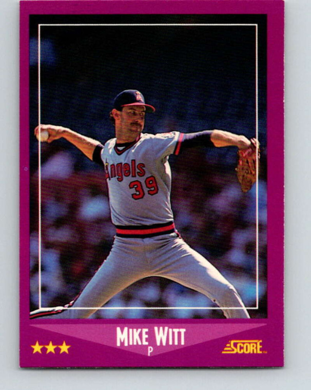 1988 Score #81 Mike Witt VG California Angels 