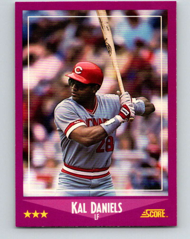 1988 Score #86 Kal Daniels VG Cincinnati Reds 