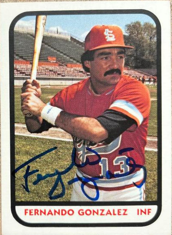 Fernando Gonzalez Autographed 1981 TCMA Salt Lake City Gulls #18