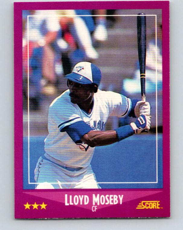 1988 Score #109 Lloyd Moseby VG Toronto Blue Jays 