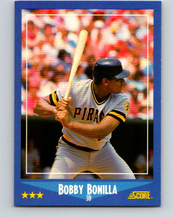 1988 Score #116 Bobby Bonilla VG Pittsburgh Pirates 