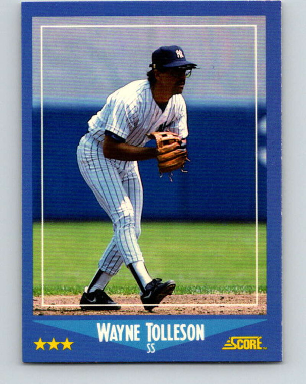 1988 Score #117 Wayne Tolleson VG New York Yankees 