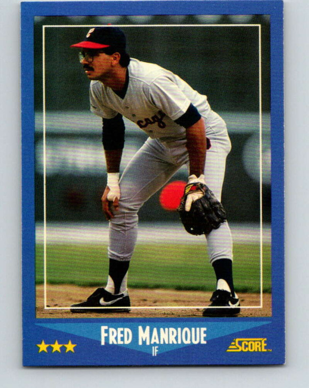 1988 Score #139 Fred Manrique VG RC Rookie Chicago White Sox 