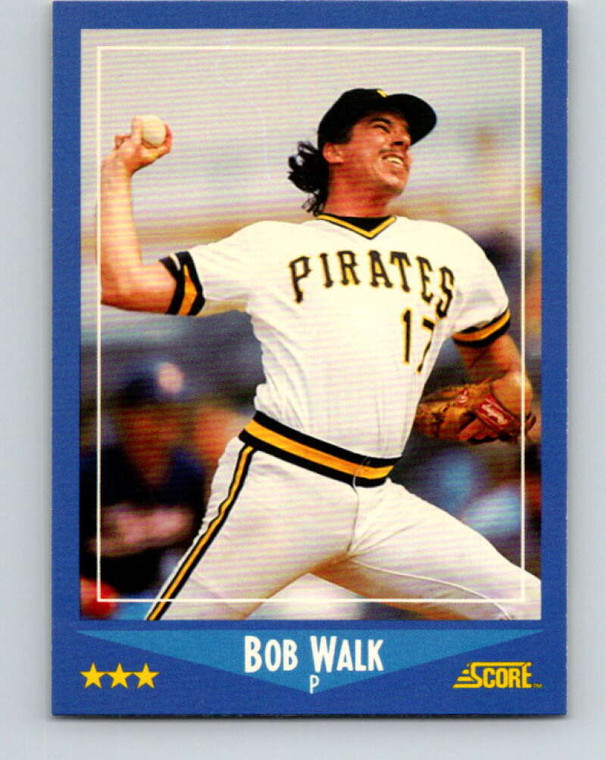 1988 Score #162 Bob Walk VG Pittsburgh Pirates 