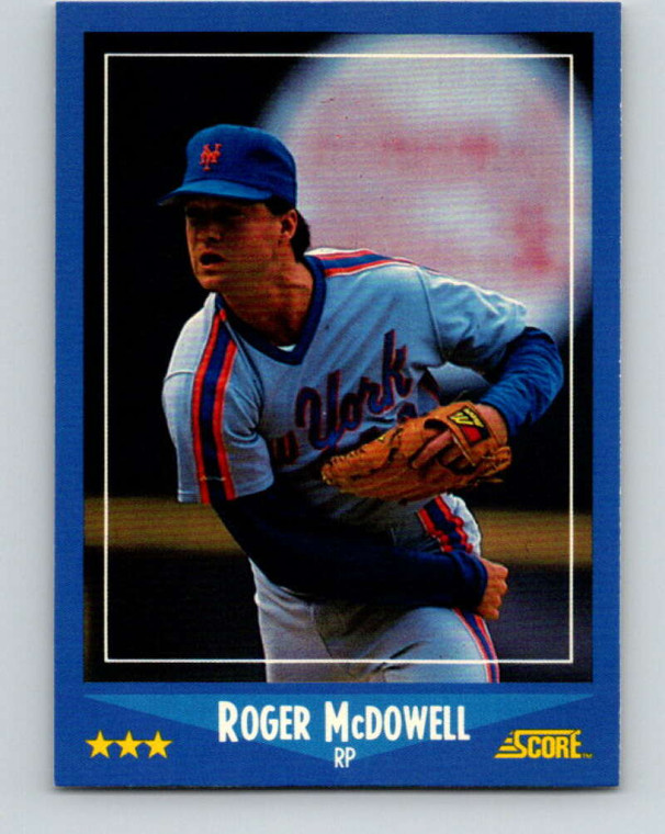 1988 Score #188 Roger McDowell VG New York Mets 