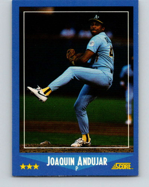 1988 Score #193 Joaquin Andujar VG Oakland Athletics 