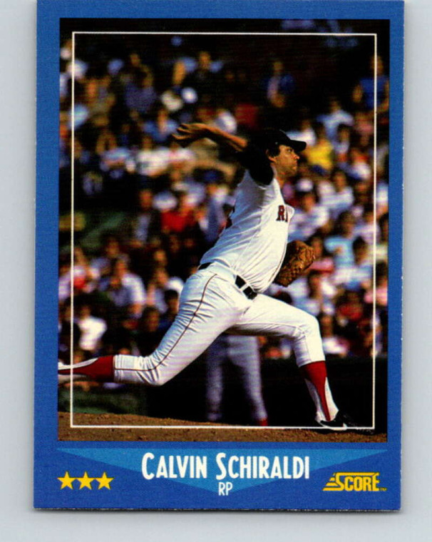 1988 Score #218 Calvin Schiraldi VG Boston Red Sox 