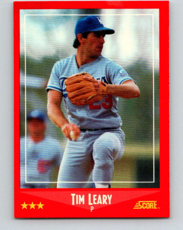 1988 Score #224 Tim Leary VG Los Angeles Dodgers 