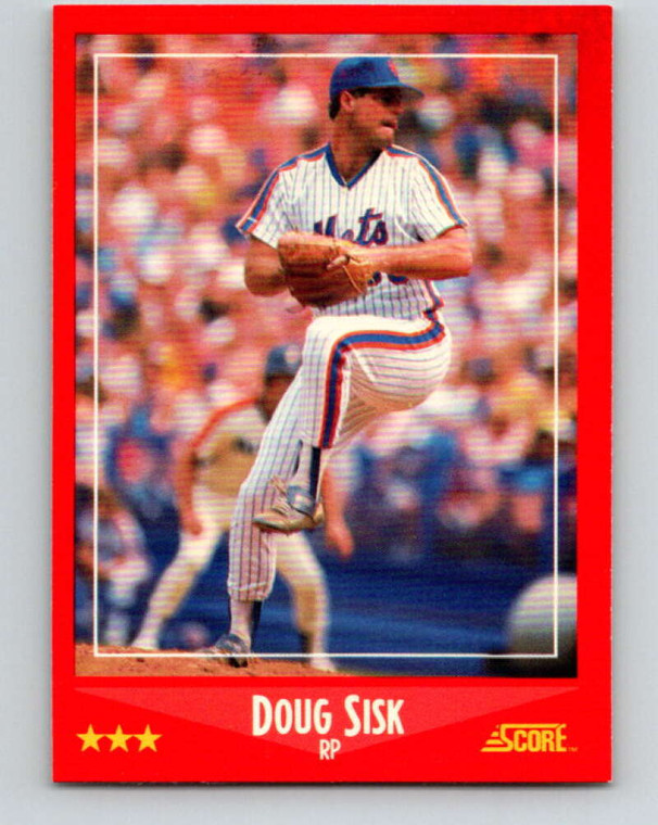 1988 Score #227 Doug Sisk VG New York Mets 