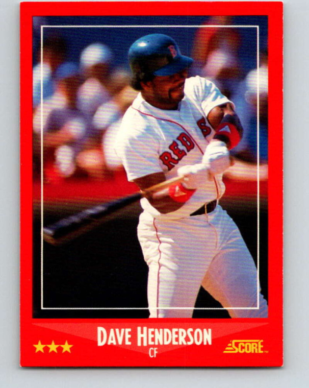 1988 Score #228 Dave Henderson VG San Francisco Giants 