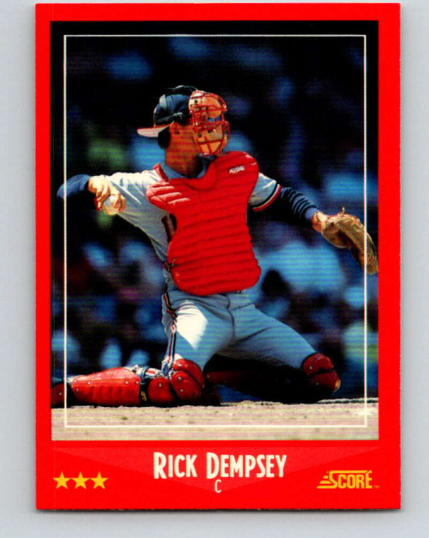 1988 Score #262 Rick Dempsey VG Cleveland Indians 