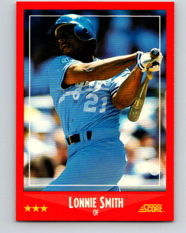 1988 Score #263 Lonnie Smith VG Kansas City Royals 