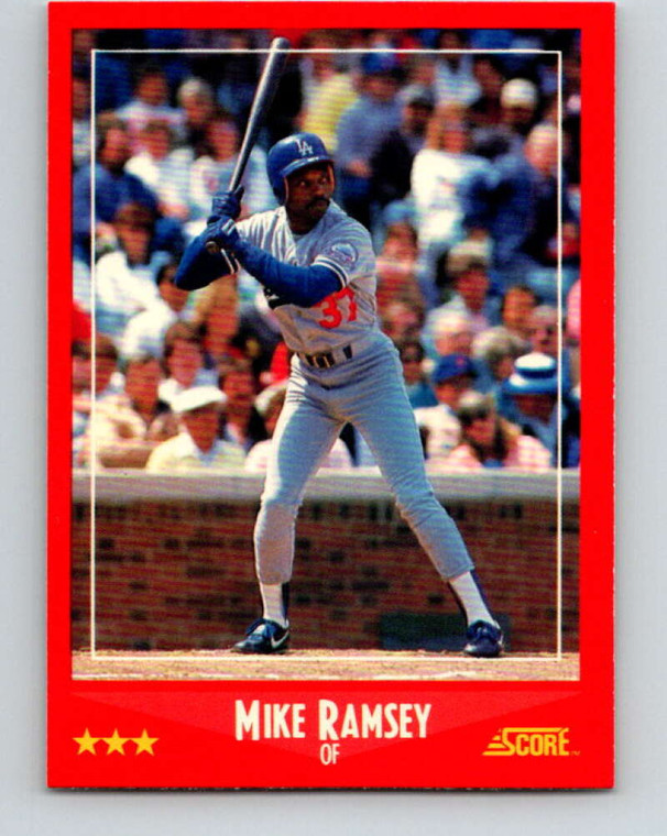 1988 Score #267 Mike Ramsey VG Los Angeles Dodgers 