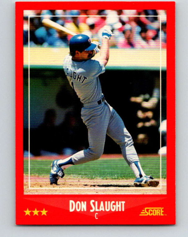 1988 Score #268 Don Slaught VG Texas Rangers 