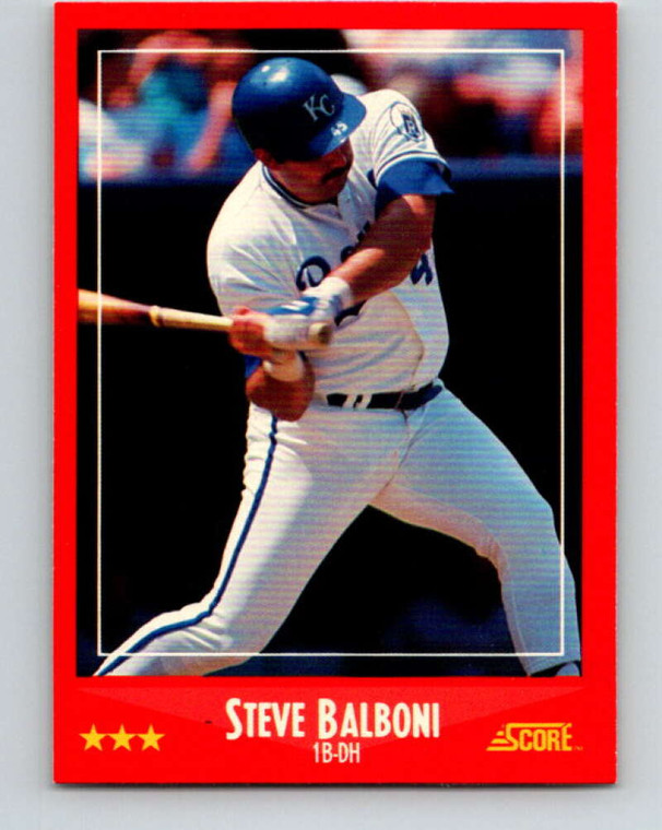 1988 Score #273 Steve Balboni VG Kansas City Royals 
