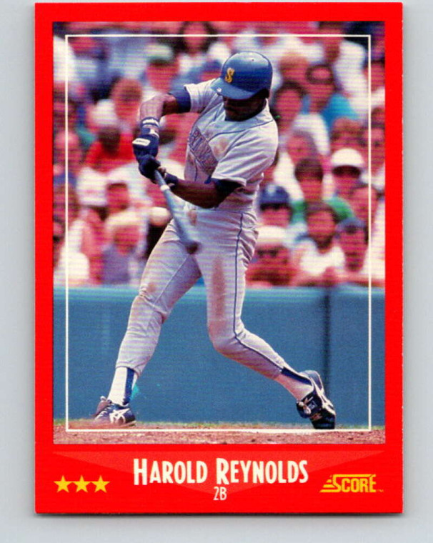 1988 Score #277 Harold Reynolds VG Seattle Mariners 