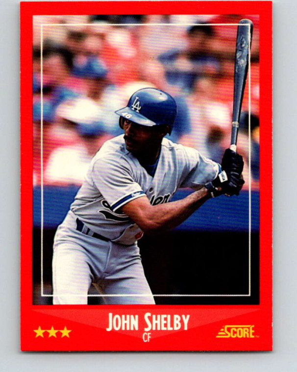 1988 Score #286 John Shelby VG Los Angeles Dodgers 