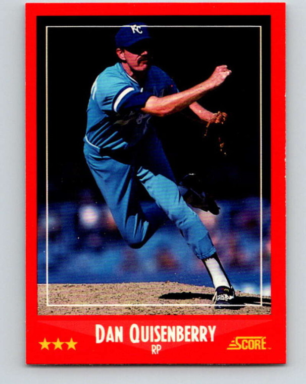 1988 Score #290 Dan Quisenberry VG Kansas City Royals 