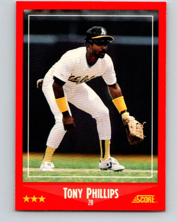 1988 Score #294 Tony Phillips VG Oakland Athletics 