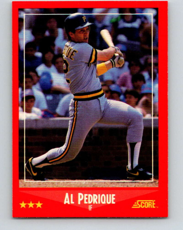 1988 Score #301 Al Pedrique VG Pittsburgh Pirates 