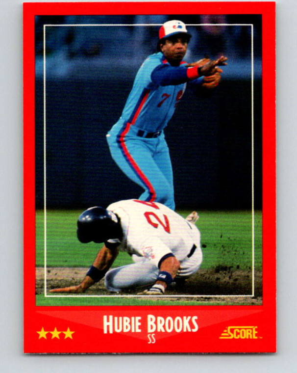 1988 Score #305 Hubie Brooks VG Montreal Expos 