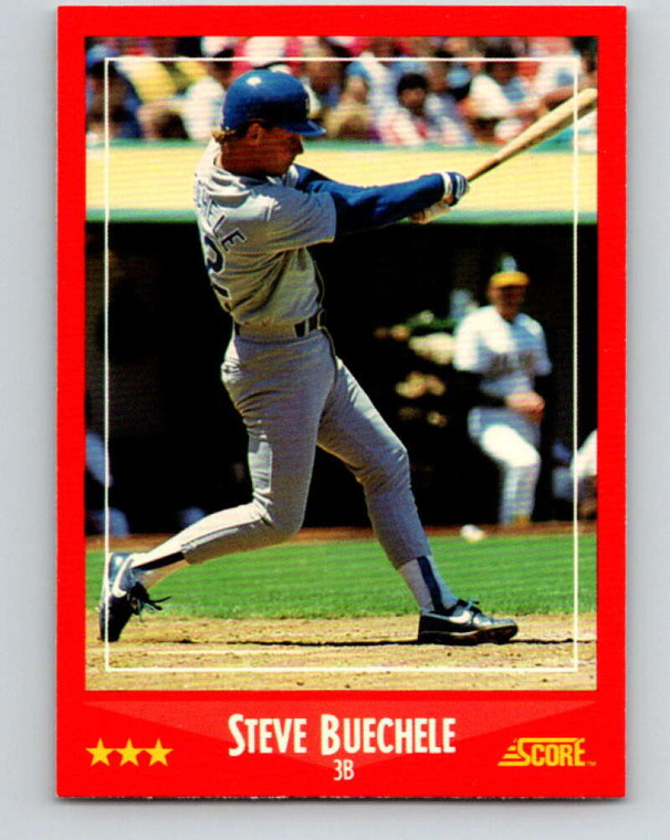 1988 Score #306 Steve Buechele VG Texas Rangers 