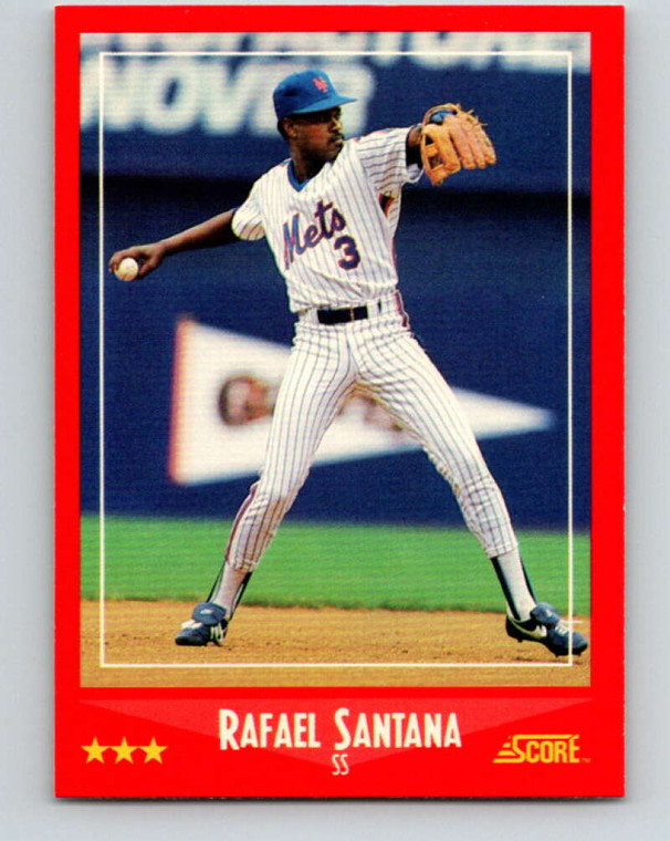 1988 Score #316 Rafael Santana VG New York Mets 