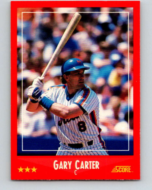 1988 Score #325 Gary Carter VG New York Mets 