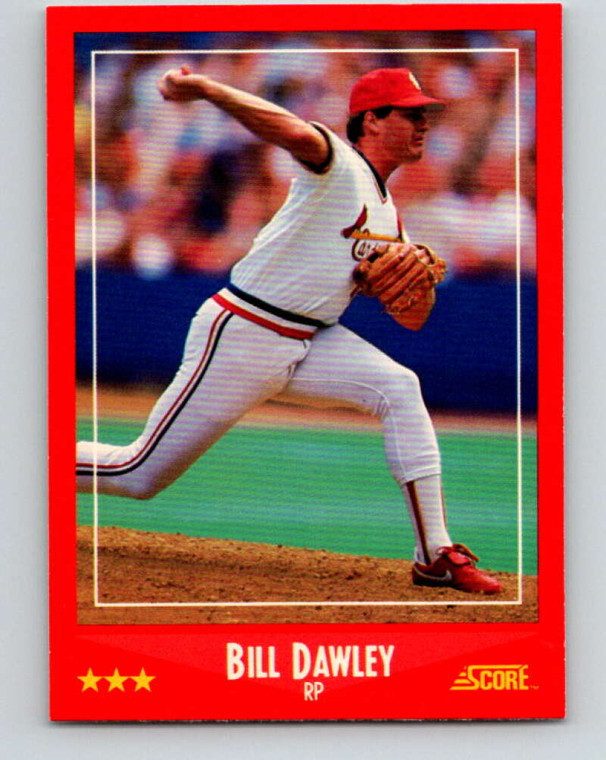 1988 Score #328 Bill Dawley VG St. Louis Cardinals 