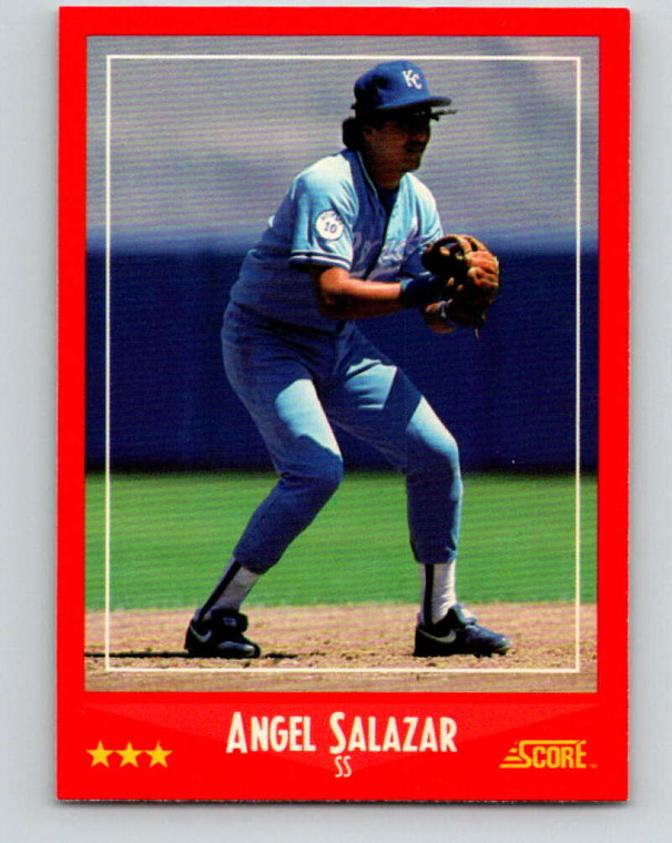 1988 Score #330 Angel Salazar VG Kansas City Royals 