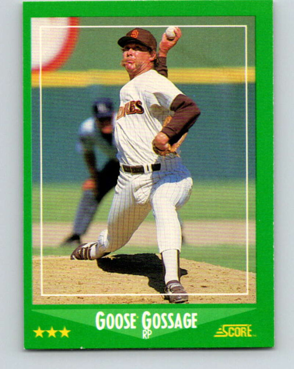 1988 Score #331 Rich Gossage VG San Diego Padres 
