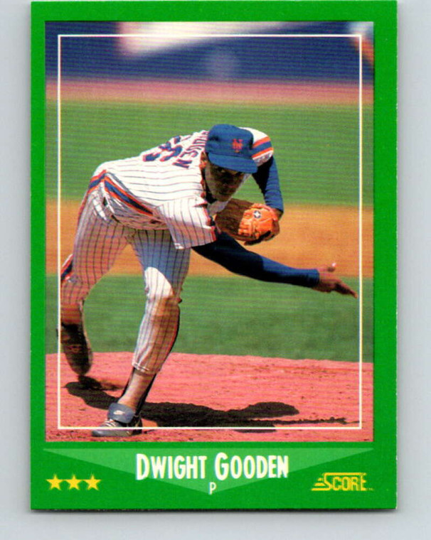 1988 Score #350 Dwight Gooden VG New York Mets 