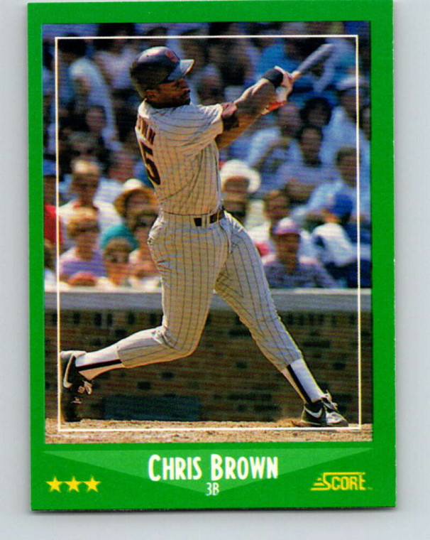 1988 Score #363 Chris Brown VG San Diego Padres 