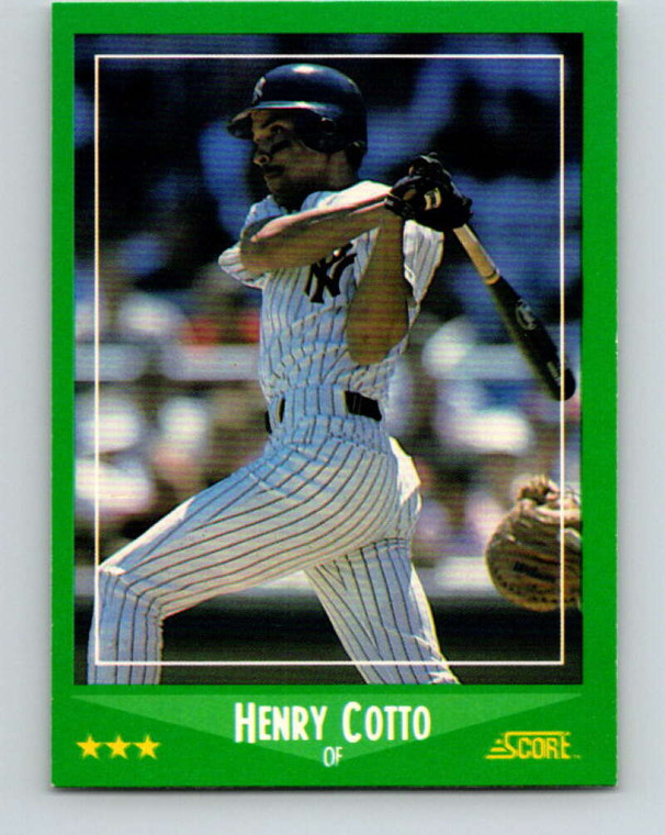1988 Score #368 Henry Cotto VG New York Yankees 