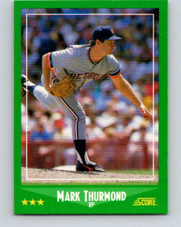 1988 Score #382 Mark Thurmond VG Detroit Tigers 