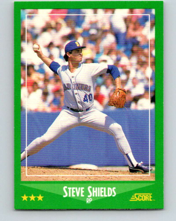 1988 Score #396 Steve Shields VG Seattle Mariners 