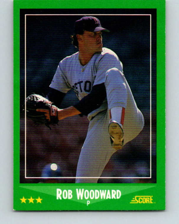 1988 Score #403 Rob Woodward VG Boston Red Sox 