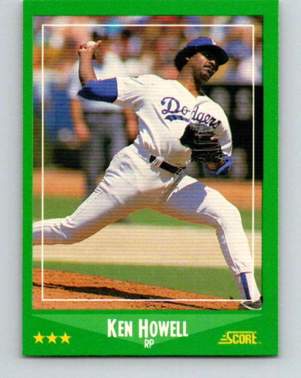 1988 Score #406 Ken Howell VG Los Angeles Dodgers 