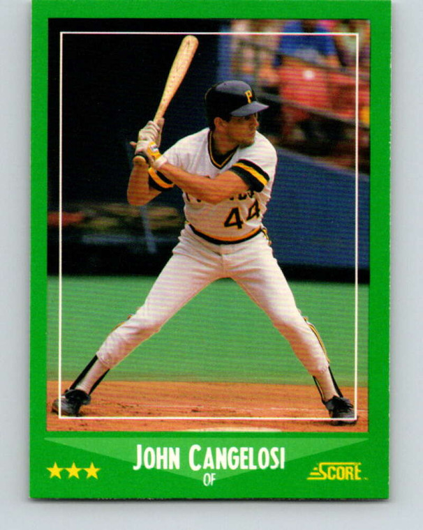 1988 Score #418 John Cangelosi VG Pittsburgh Pirates 