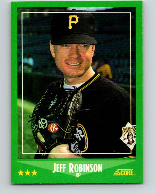 1988 Score #439 Jeff Robinson VG Pittsburgh Pirates 