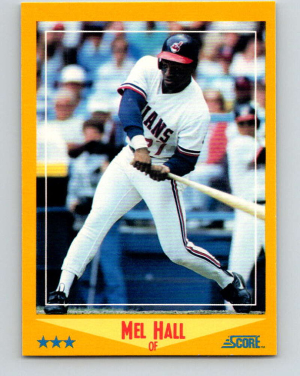 1988 Score #441 Mel Hall VG Cleveland Indians 