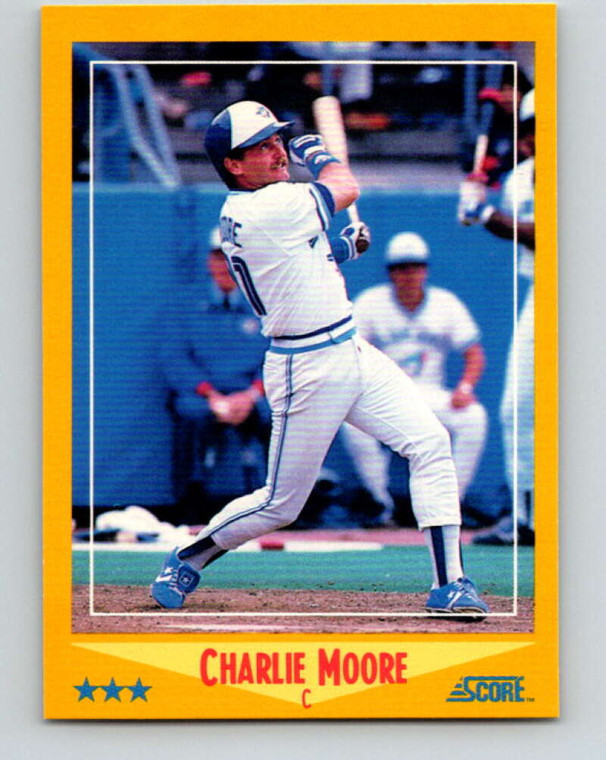 1988 Score #444 Charlie Moore VG Toronto Blue Jays 