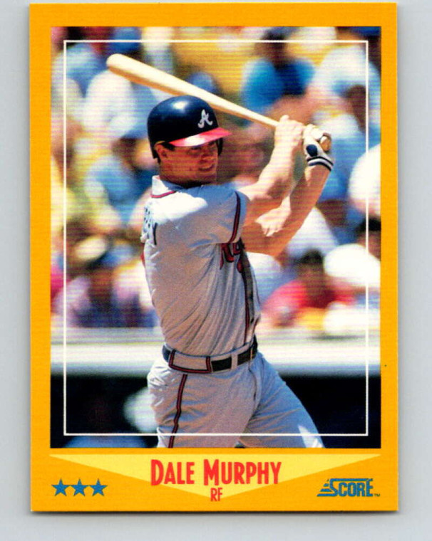 1988 Score #450 Dale Murphy VG Atlanta Braves 