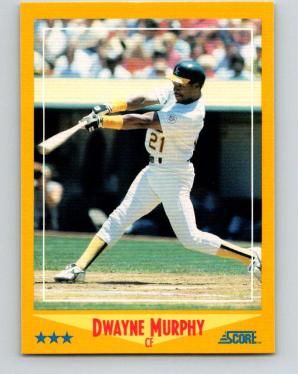 1988 Score #455 Dwayne Murphy VG Oakland Athletics 