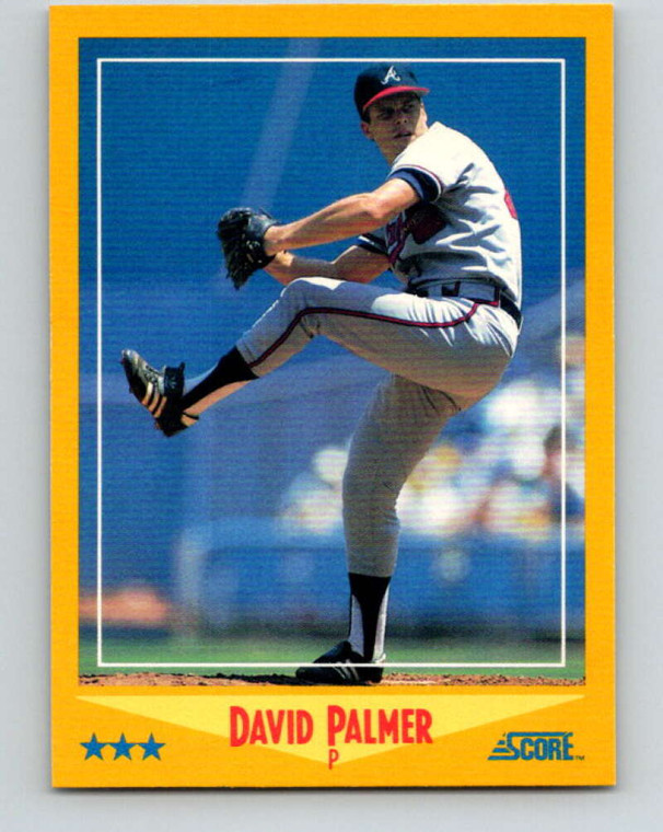 1988 Score #457 David Palmer VG Atlanta Braves 