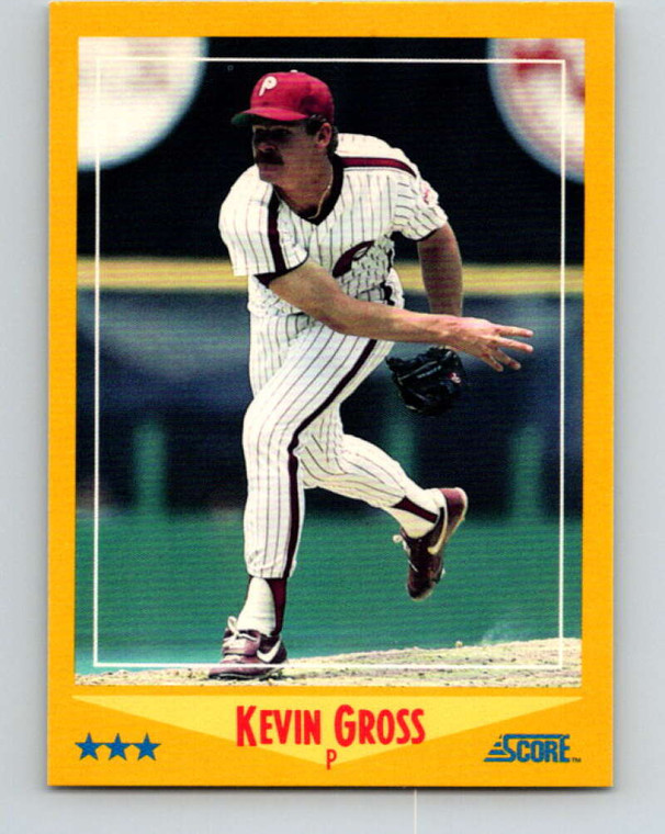 1988 Score #468 Kevin Gross VG Philadelphia Phillies 