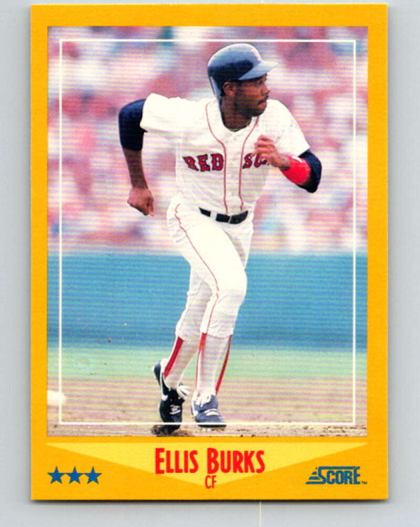 1988 Score #472 Ellis Burks VG RC Rookie Boston Red Sox 