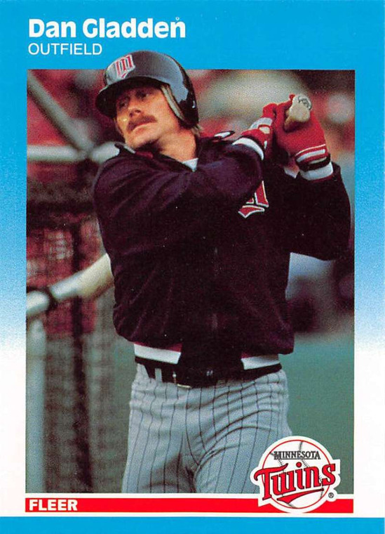 1987 Fleer Update #U-36 Dan Gladden NM-MT Minnesota Twins 