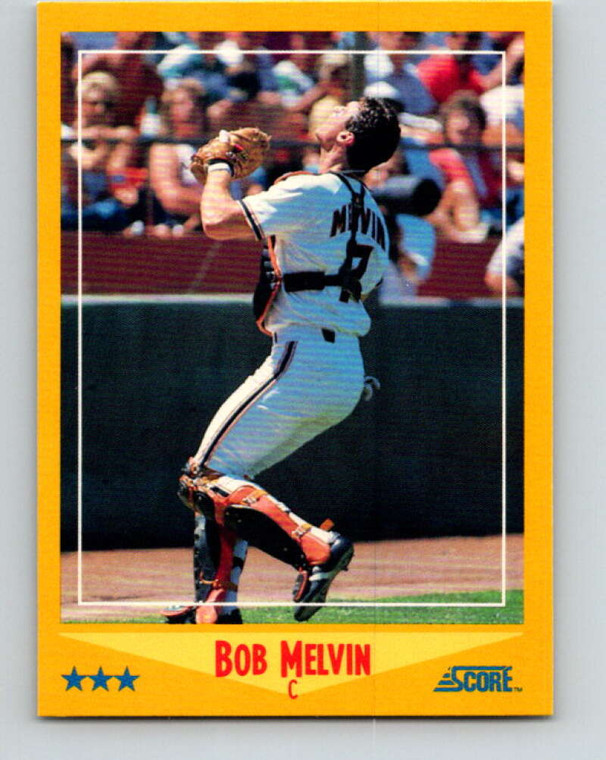 1988 Score #477 Bob Melvin VG San Francisco Giants 